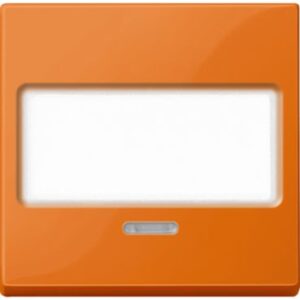 Wippe mit Schriftfeld und Kontrollfenster, orange, System M Merten MEG3370-0302