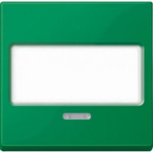 Wippe mit Schriftfeld und Kontrollfenster, grün, System M Merten MEG3370-0304