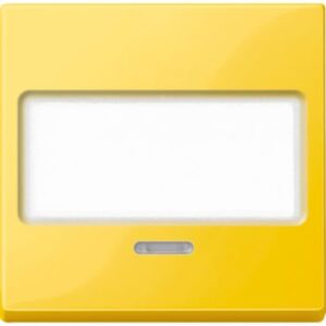 Wippe mit Schriftfeld und Kontrollfenster, gelb, System M Merten MEG3370-0307