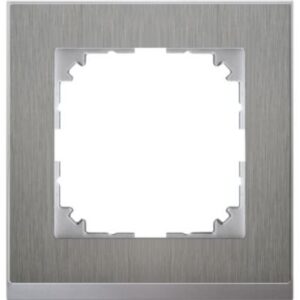 M-Pure Decor-Rahmen, 1 fach , Edelstahl/aluminium, M-Pure Decor Merten MEG4010-3646