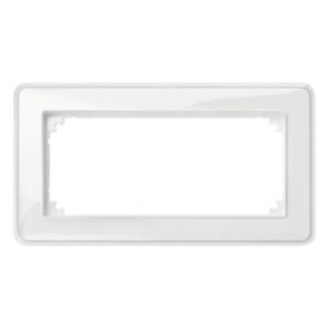 M-Creativ-Rahmen, 2 fach  ohne Mittelsteg, transparent/polarweiß, M-Creativ Merten MEG4025-3500