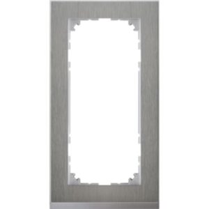 M-Pure Decor-Rahmen, 2 fach  ohne Mittelsteg, Edelstahl/aluminium, M-Pure Decor Merten MEG4025-3646