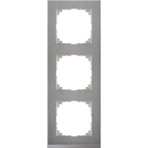 M-Pure Decor-Rahmen, 3 fach , Edelstahl/aluminium, M-Pure Decor Merten MEG4030-3646