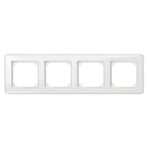 M-Creativ-Rahmen, 4 fach , transparent/polarweiß, M-Creativ Merten MEG4040-3500