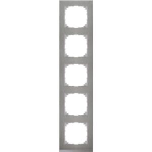 M-Pure Decor-Rahmen, 5 fach , Edelstahl/aluminium, M-Pure Decor Merten MEG4050-3646