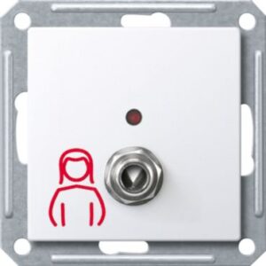 Sys.steckdose f. Birntaster comfort ohne Lichtfunktion, aktivws. glänz., Sys. M Merten MEG4846-0325