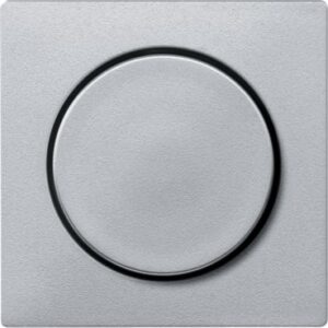 Zentralplatte mit Drehknopf, aluminium, System M Merten MEG5250-0460