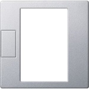 Zentralpl. f. Univers. Temperaturregl.-Eins. m. Touch-Display, aluminium, Sys. M Merten MEG5775-0460