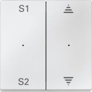 Wippen für Taster-Modul 2 fach  (Szene1/2, Pfeile Auf/Ab), polarweiß, System M Merten MEG5227-0419