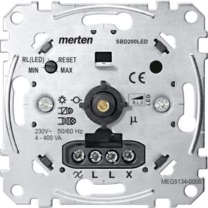 Universal-Drehdimmer-Einsatz für LED-Lampen Merten MEG5134-0000
