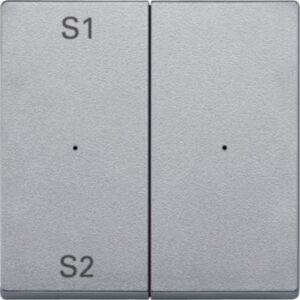 Wippen für Taster-Modul 2 fach  (Szene1/2, blank), aluminium, System M Merten MEG5226-0460