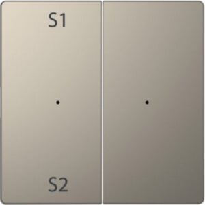 Wippen für Taster-Modul 2 fach  (Szene1/2, blank), Nickelmetallic, System Design Merten MEG5226-6050