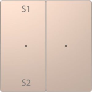 Wippen f. Taster-Modul 2 fach  (Szene1/2, blank), Champagnermetallic, Sys. Design Merten MEG5226-6051