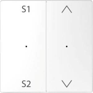 Wippen für Taster-Modul 2 fach  (Szene1/2, Auf/Ab), Lotosweiß, System Design Merten MEG5227-6035