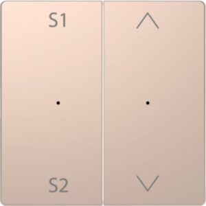 Wippen f. Taster-Modul 2f. (Szene1/2, Auf/Ab), Champagnermetallic, Sys. Design Merten MEG5227-6051