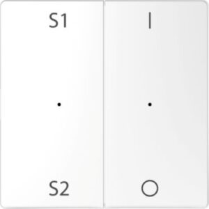 Wippen für Taster-Modul 2 fach  (Szene1/2, 1/0), Lotosweiß, System Design Merten MEG5228-6035