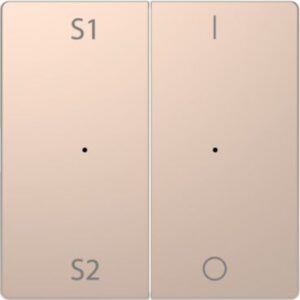 Wippen f. Taster-Modul 2 fach  (Szene1/2, 1/0), Champagnermetallic, System Design Merten MEG5228-6051