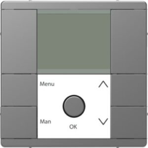 Zeitschaltuhr-Modul, Edelstahl, System Design Merten MEG5755-6036