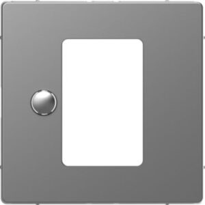 Zentralpl.f. Univers. Temperaturregl.-Eins.m. Touch-Display, Edelst.,Sys. Design Merten MEG5775-6036