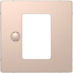 Zentr.pl.f.Univers. Temp.Regl.-Eins.m.Touch-Display,Champag.metal.Sys. Design Merten MEG5775-6051