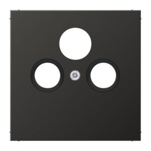 Abdeckung für Universal-Sat/BK-Dosen, Aluminium lackiert, Serie LS, anthrazit (lackiertes Aluminium), Jung AL2990SATAN