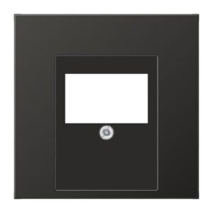 Abdeckung für TAE-Anschlussdosen, Aluminium lackiert, Serie LS, anthrazit (lackiertes Aluminium), Jung AL2969TAN