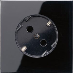 SCHUKO® Steckdose 45°, 16 A 250 V ~, Duroplast, Serie LS, schwarz, Jung LS520-45SW