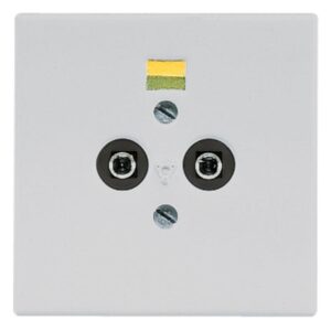Potentialausgleich-Steckdose, Duroplast, Serie LS, lichtgrau, Jung LS965-2LG