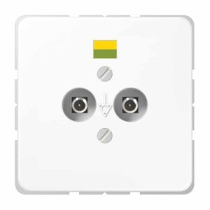 Potentialausgleich-Steckdose, Duroplast, Serie CD, alpinweiß, Jung CD565-2WW