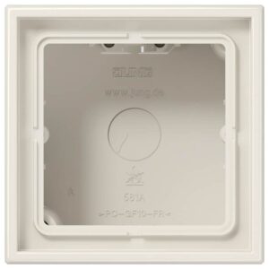 Aufputz-Kappe 1fach, Serie LS, weiß, Jung LS581AW