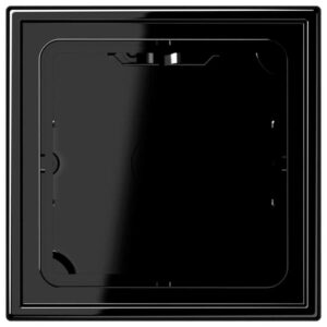 Aufputz-Kappe 1fach, Serie LS, schwarz, Jung LS581ASW