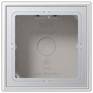 Aufputz-Kappe 1fach, Serie LS, Aluminium, Jung AL2581A-L