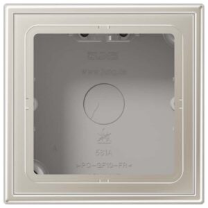 Aufputz-Kappe 1fach, Serie LS, Edelstahl, Jung ES2581A-L