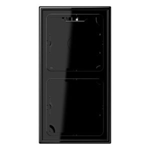 Aufputz-Kappe 2fach, Serie LS, schwarz, Jung LS582ASW