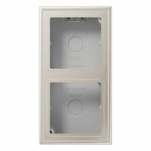 Aufputz-Kappe 2fach, Serie LS, Edelstahl, Jung ES2582A-L