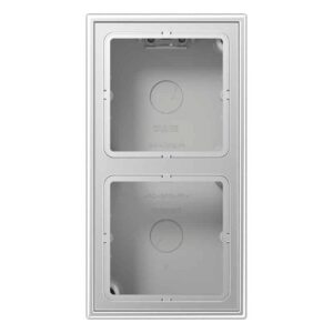 Aufputz-Kappe 2fach, Serie LS, Aluminium, Jung AL2582A-L