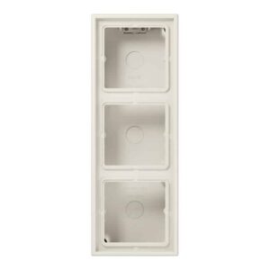 Aufputz-Kappe 3fach, Serie LS, weiß, Jung LS583AW