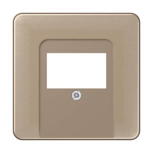 Abdeckung für TAE-Anschlussdosen, Aluminium eloxiert, Serie CD, gold-bronze, Jung CD569TGB