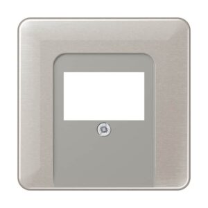Abdeckung für TAE-Anschlussdosen, Aluminium eloxiert, Serie CD, platin, Jung CD569TPT