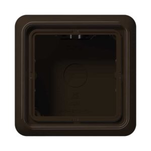 Aufputz-Kappe 1fach, Serie CD, braun, Jung CD581ABR