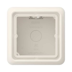 Aufputz-Kappe 1fach, Serie CD, weiß, Jung CD581AW
