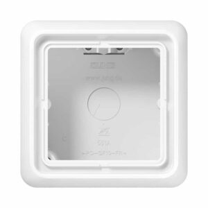 Aufputz-Kappe 1fach, Serie CD, alpinweiß, Jung CD581AWW