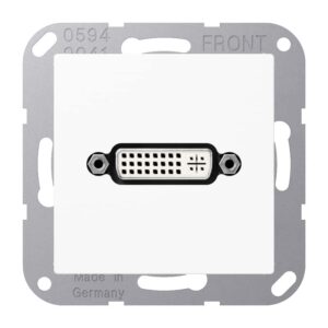 Multimedia-Anschlusssystem DVI, Serie AS/A, alpinweiß, Jung MAA1193WW