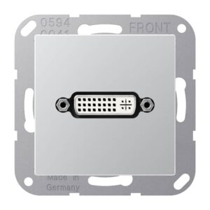 Multimedia-Anschlusssystem DVI, Serie A, aluminium, Jung MAA1193AL