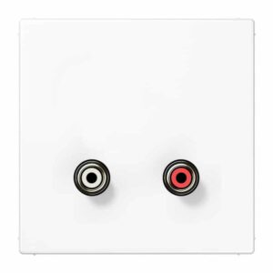 Multimedia-Anschlusssystem Cinch Audio, Serie LS, alpinweiß, Jung MALS1021WW