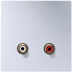 Multimedia-Anschlusssystem Cinch Audio, Serie LS, Aluminium, Jung MAAL1021