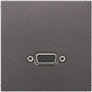 Multimedia-Anschlusssystem VGA, Serie LS, anthrazit (lackiertes Aluminium), Jung MAAL1102AN