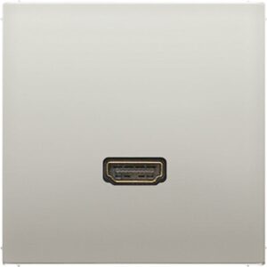 Multimedia-Anschlusssystem HDMI, Serie LS, Edelstahl, Jung MAES1112