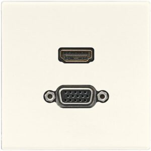 Multimedia-Anschlusssystem HDMI / VGA, Serie LS, weiß, Jung MALS1173