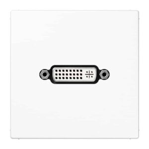Multimedia-Anschlusssystem DVI, Serie LS, alpinweiß, Jung MALS1193WW